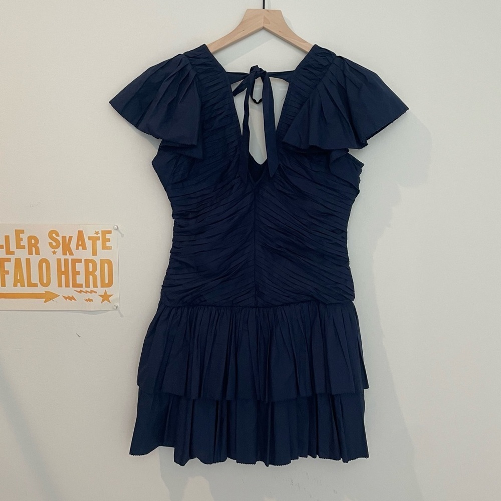LOVE THE LABEL minette dress in‎ cotton mini preppy V-Neck - Picture 7 of 12